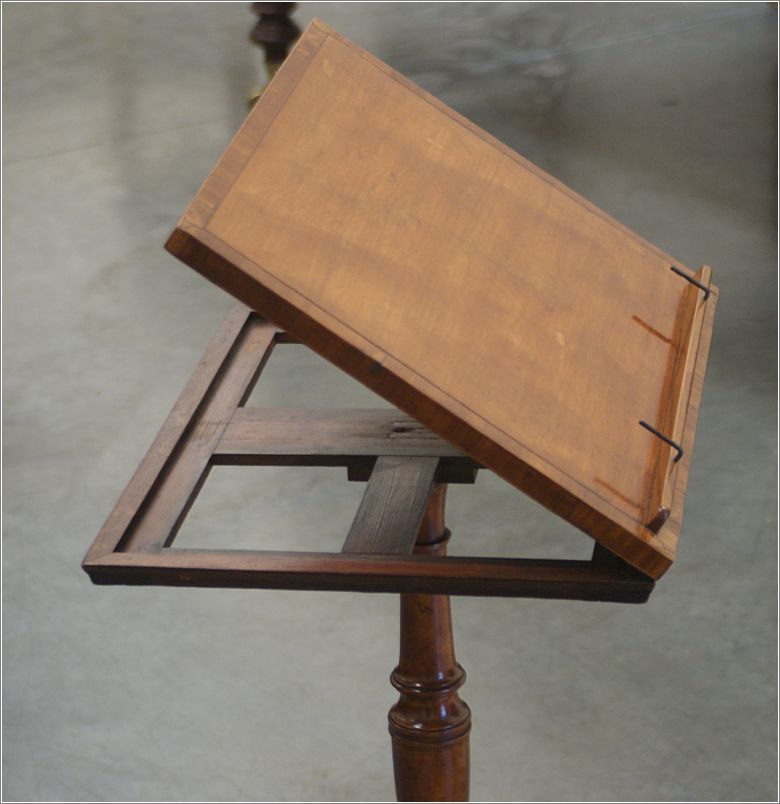 7002 Antique Georgian Satinwood Reading Table (6)